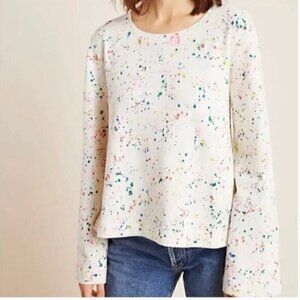 Anthropologie Maeve Jamie Paint Splatter pullover